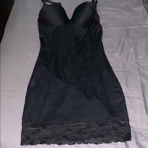 black lace slip